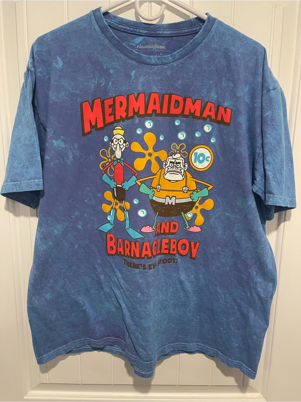 Nickelodeon SpongeBob Mermaid Man Tee Size L